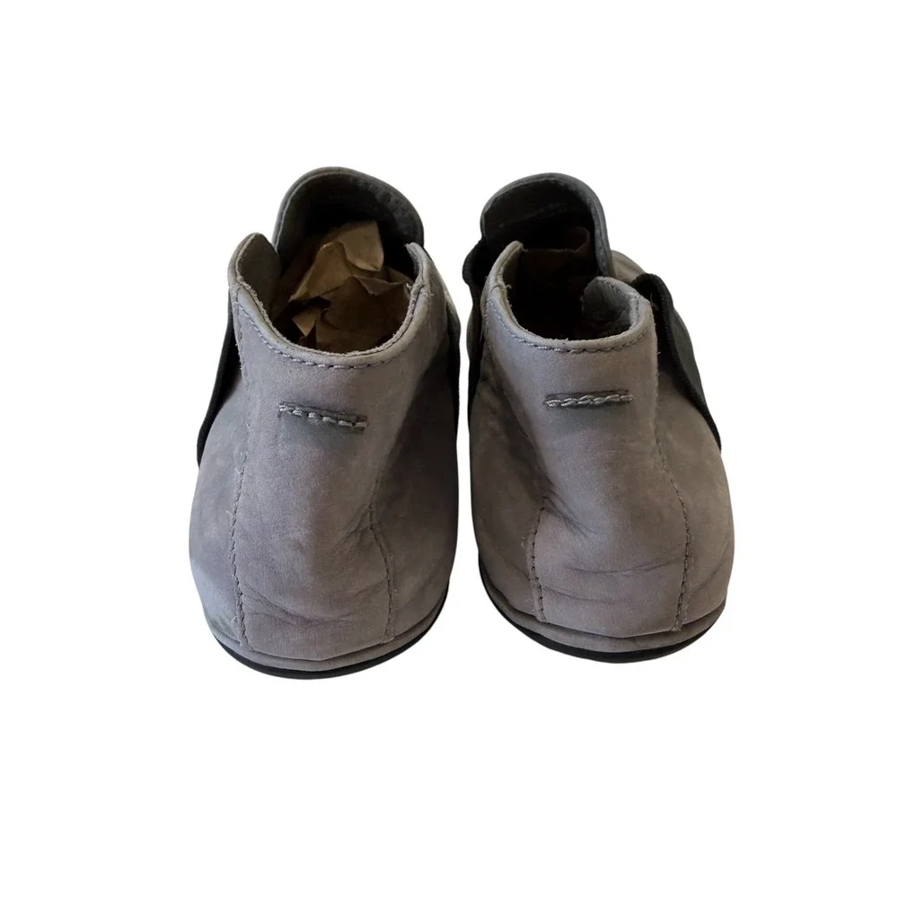 Camper Girls Grey Leather Slip On Ankle Boots, 35 /